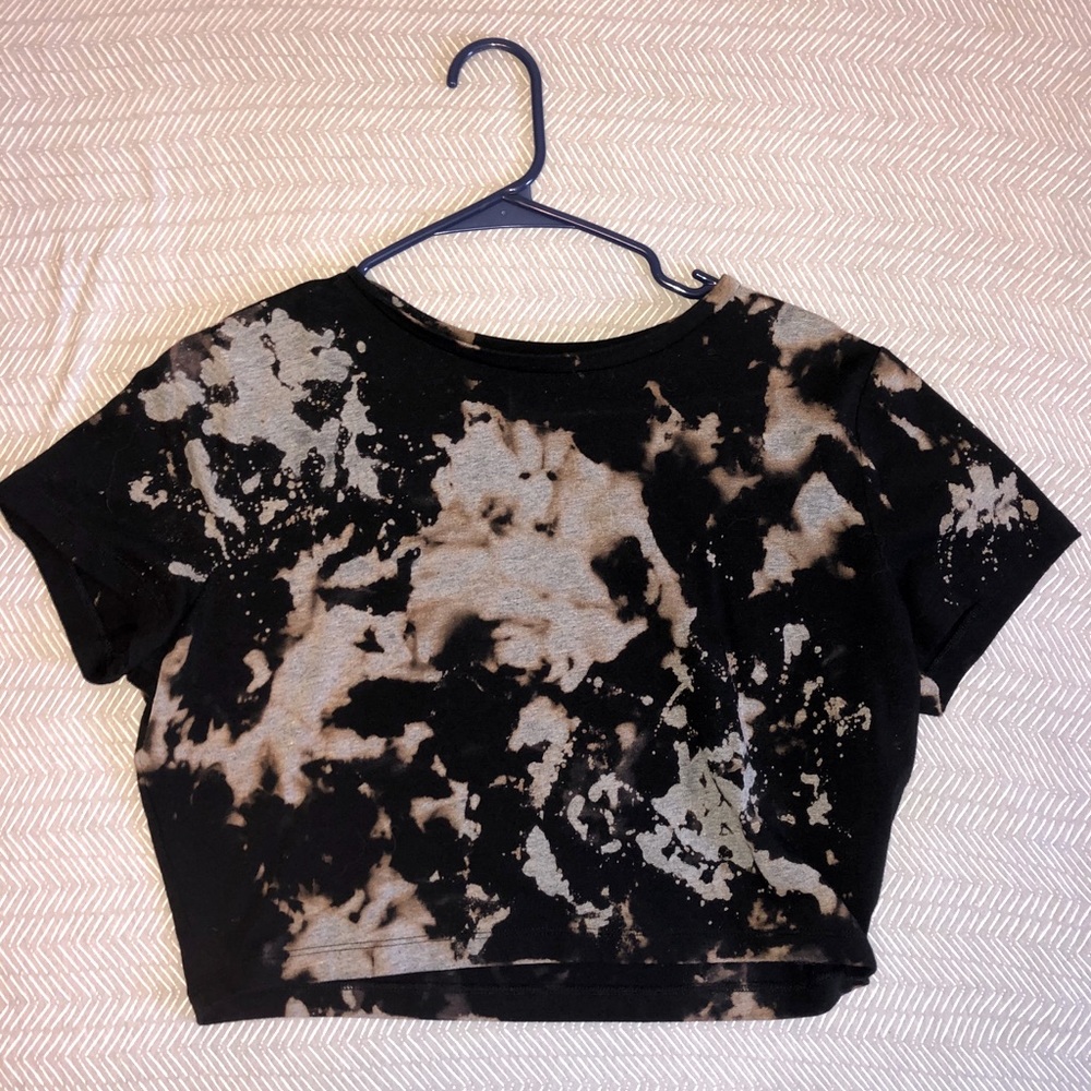 Bleach dyed crop top